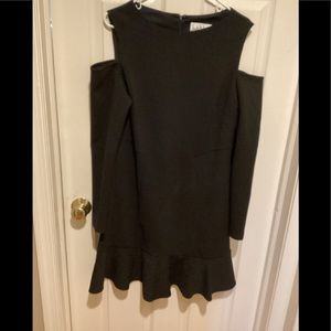 Nicole Miller Black dress, Size 16, cold shoulder